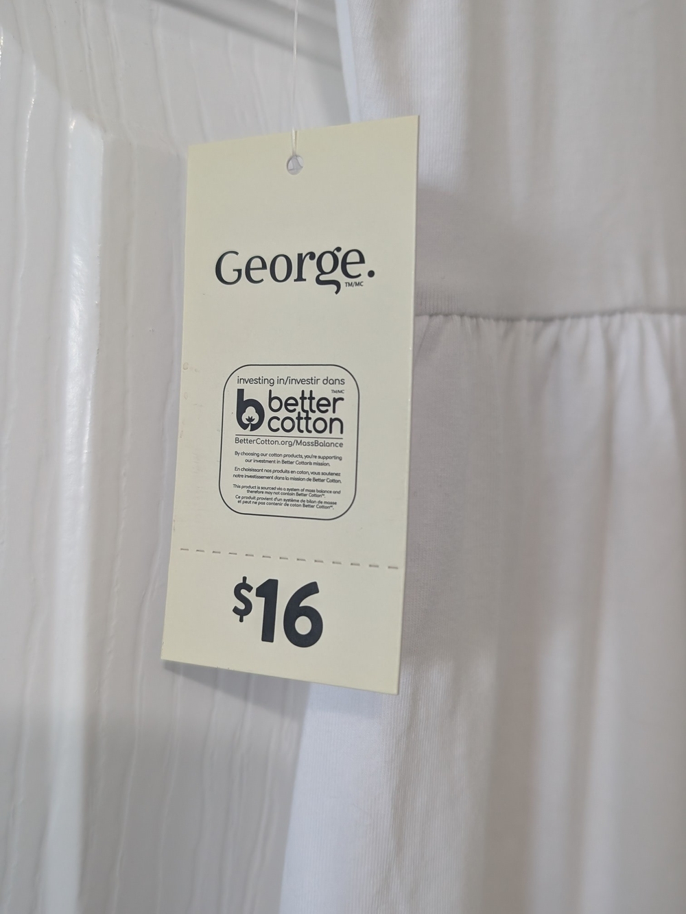 George White Ruffle-Hem Cotton Dress - Picture 4 of 8